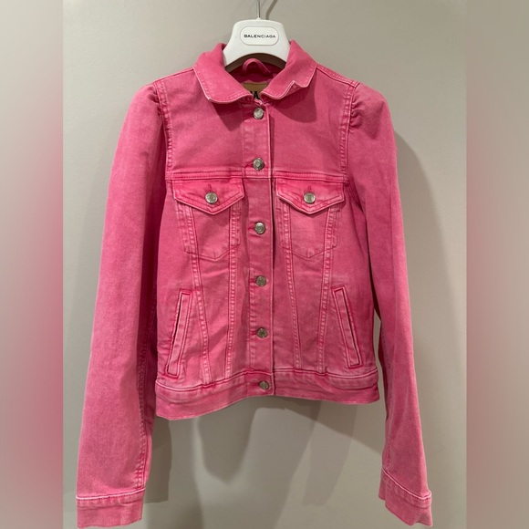 NWOT GAP Barbie Pink Jacket Limited Edition Jean Jacket - Picture 1 of 3